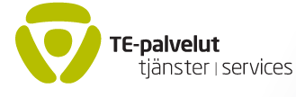 TE-palveluiden logo.