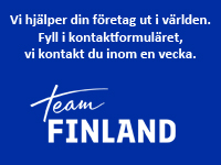 Team Finland: Vi hjälper din företag ut i världen.