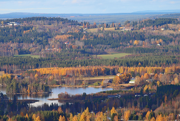 Syksyinen maisema Naapurinvaaralle.