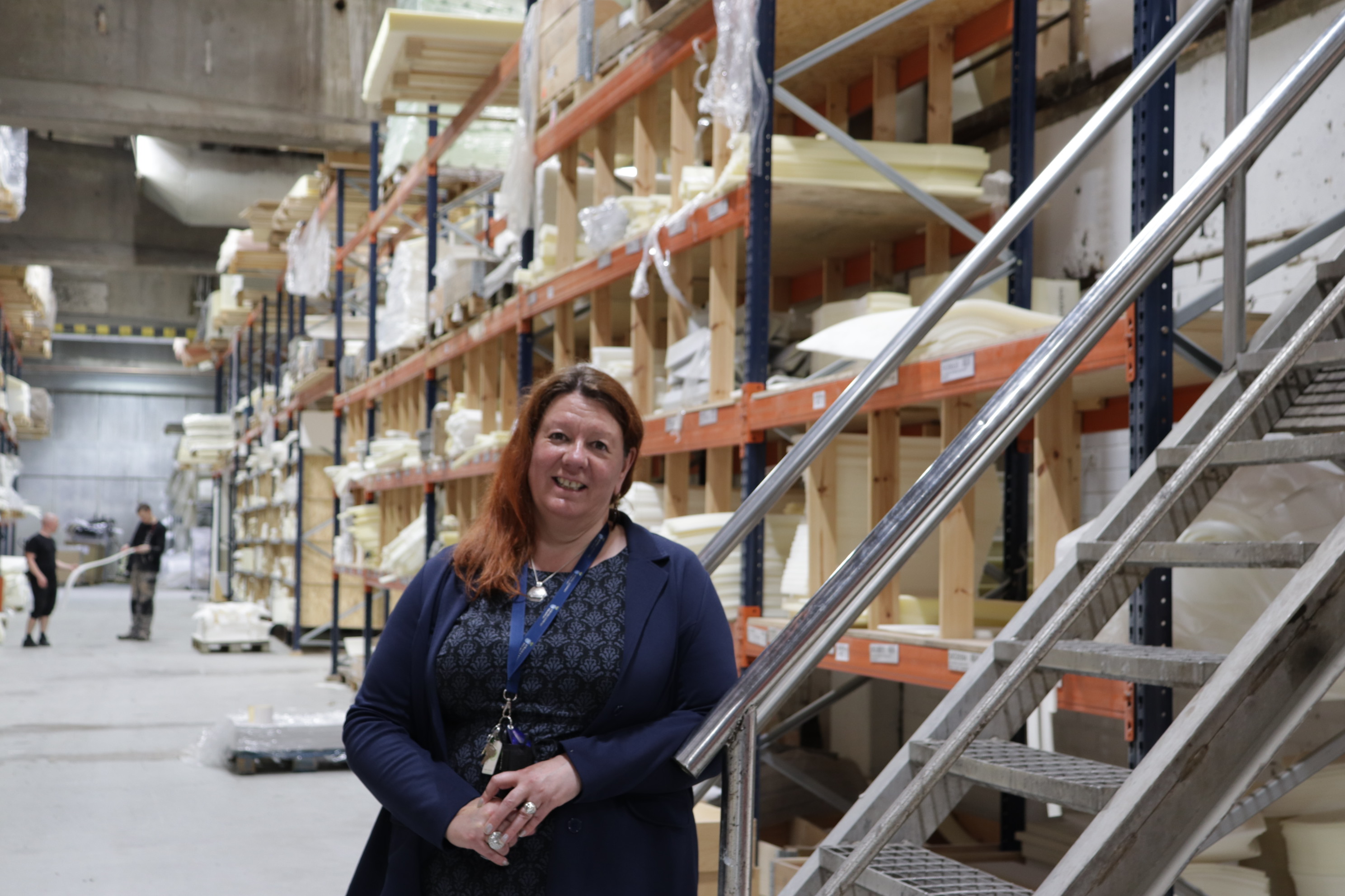 Unicon henkilöstöasiosta vastaava Minna Paasonen yrityksen tiloissa.