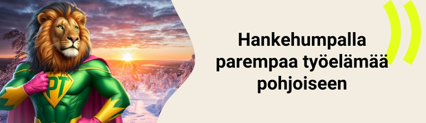 Hankehumpalla parempaa työelämää pohjoiseen -tapahtumamainos