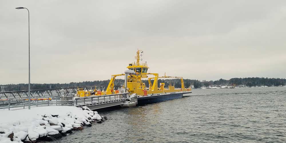 Nauvo-Korppoo -reitin hybridilossi.