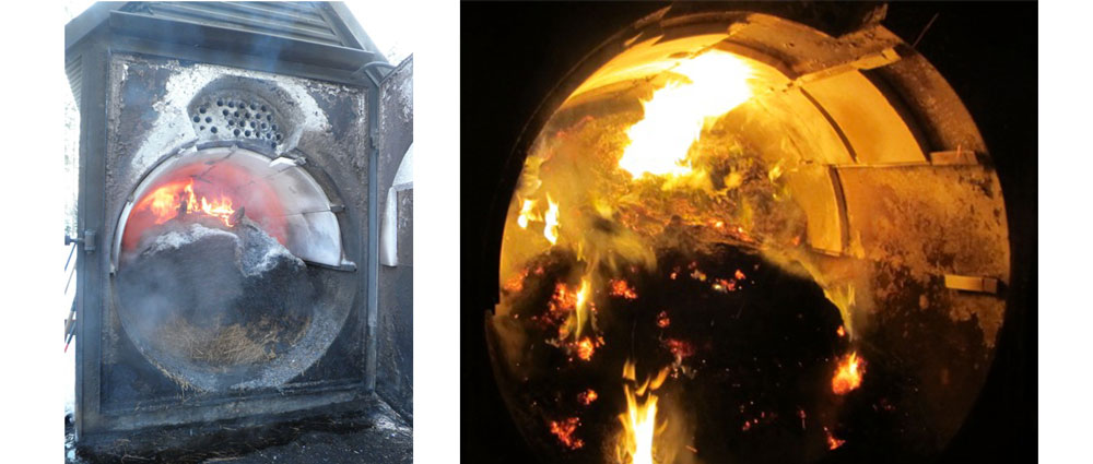 Talviruokosilpusta paalattujen paalien polttoa testattiin myös VELHO-hankkeessa.